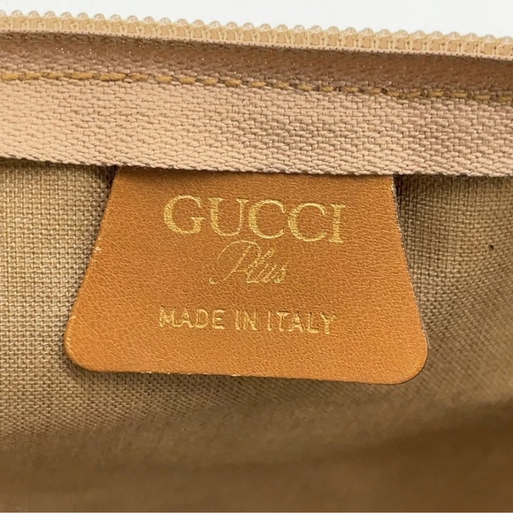 Authentic Gucci PLUS Large Tote Bag PVC Sherry Line GUCCI PLUS GUC - Picture 14 of 16